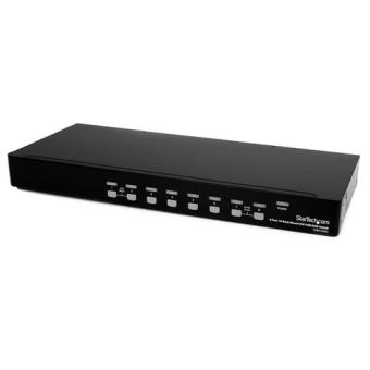 STARTECH.COM 8 Port 1HE DVI USB KVM Switch - 8-fach DVI-I / USB-B Umschalter zur Rack-Montage 