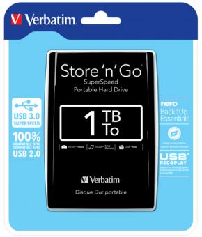 Verbatim Portable Colour Edition 1TB schwarz 