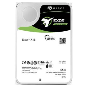 SEAGATE Exos X18 16TB HDD SATA 6Gb/s 7200RPM 256MB cache 8,89cm 3,5Zoll 24x7 SED 512e/4KN BLK 