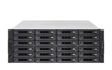 QNAP TS-h2483XU-RP - NAS-Server - 24 Schchte - Rack - einbaufhig - SATA 6Gb/s - RAID 0, 1, 5, 6, 10, 50, JBOD, 5 Hot Spare, 6 Hot Spare, 60, 10-Hot-Spare, RAID TP - RAM 128 GB - Gigabit Ethernet / 10 Gigabit Ethernet / 10Gbps SFP+ - iSCSI - 4U 