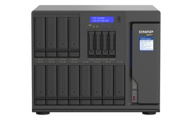 QNAP TVS-H1688X - NAS-Server - 16 Schchte - SATA 6Gb/s - RAID 0, 1, 5, 6, 10, 50, JBOD, 5 Hot Spare, 6 Hot Spare, 60, 10-Hot-Spare, RAID TP - RAM 32GB - Gigabit Ethernet / 2,5 Gigabit Ethernet / 10 Gigabit Ethernet - iSCSI (TVS-H1688X-W1250-32G) 