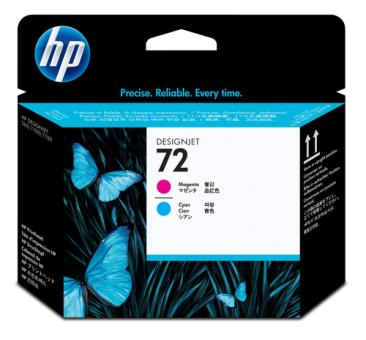 HP 72 Original Druckkopf magenta und cyan Standardkapazitt 1er-Pack 