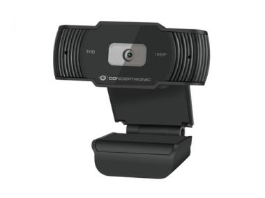 Conceptronic AMDIS04B - Web-Kamera - Farbe - 1920 x 1080 - 1080p - feste Brennweite - Audio - USB 2.0 - Gleichstrom 5 V 