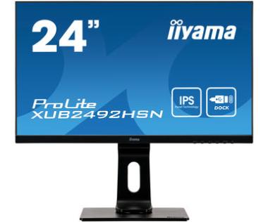 IIYAMA XUB2492HSN-B1 61cm 24Zoll FHD 16:9 250cd/m2 4ms HDMI DP Black 