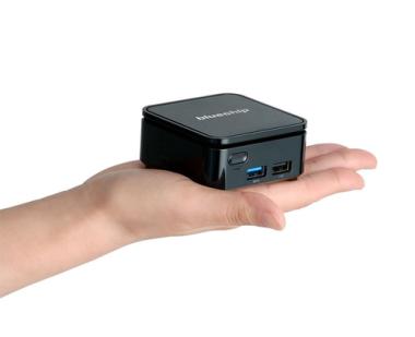bluechip BUSINESSLine N1810e - Mini-PC - Pentium Silver N5000 / 1.1 GHz - RAM 4 GB - SSD - eMMC 64 GB - UHD Graphics 605 - GigE - WLAN: 802.11a/b/g/n/ac, Bluetooth 4.1 - Win 10 Pro 64-Bit - Monitor: keiner 