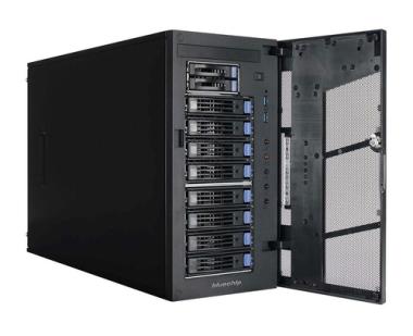 bluechip SERVERline T30317a - Server - Tower - 1-Weg - 1 x Xeon E-2224G / 3,5 GHz - RAM 16GB - SATA/SAS - Hot-Swap 6,4 cm, 8,9 cm (2.5 Zoll, 3.5 Zoll) Schacht/Schchte - SSD 2 x 240GB - DVD-Writer - HD Graphics P630 - GigE - kein Betriebssystem - Monitor: 