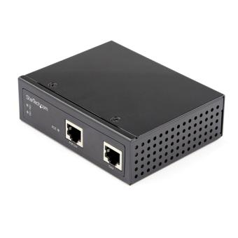 StarTech.com Industrial Gigabit PoE Injector - High Speed/High Power 90W - 802.3bt PoE++ 48V-56VDC Hutschiene UPoE/Ultra Power Over Ethernet Injektor Adapter -40&amp;deg,C bis 75&amp;deg,C Robust (POEINJ1G90W) - Power Injector - 90 Watt - Ausgangsanschls 
