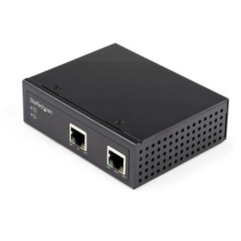 StarTech.com Industrial Single Port Gigabit PoE Extender - 60W 802.3bt PoE /PoE+/ PoE++ - 100m/ 330ft - Power Over Ethernet Network Range Extender - IP-30 - -40C to +75C - Netzwerk-/Stromextender - GigE - 10Base-T, 100Base-TX, 1000Base-T - 1 Anschlsse -  