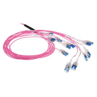 ACT 10 meter Multimode 50/125 OM4 Preterm fiber cable 24F LC Polarity Twist (DC5502) 