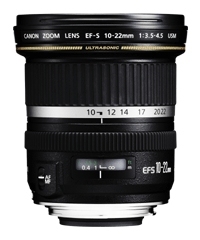 Canon Zoom lens EF-S 10-22 3.5-4.5USM - 10 - 22 mm - 8.4 mm - 63.5  - 77 mm - 0.385 kg - Schwarz (9518A007AA) 