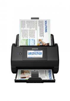 Epson WorkForce ES-580W - Dokumentenscanner - Contact Image Sensor (CIS) - Duplex - 215.9 x 6096 mm - 600 dpi x 600 dpi - bis zu 35 Seiten/Min. (einfarbig) / bis zu 35 Seiten/Min. (Farbe) - automatischer Dokumenteneinzug (100 Bltter) - bis zu 4000 Scanvo 