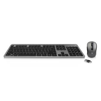 Ewent Wireless Keyboard and Mouse, USB-C/USB-A, Low-profile keys, Qwerty (EW3260) 