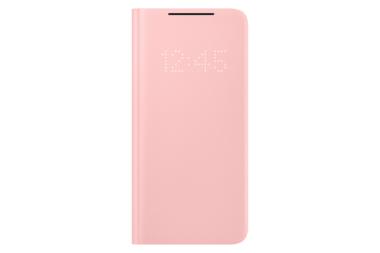 Samsung Smart LED View Cover EF-NG991 - Flip-Hlle fr Mobiltelefon - pink - fr Galaxy S21 5G (EF-NG991PPEGEW) 