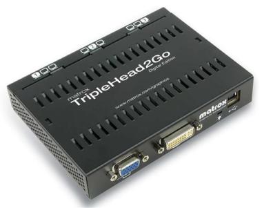 Matrox Graphics eXpansion Module TripleHead2Go - Digital Edition - Videokonverter - DVI / VGA (T2G-D3D-IF) 