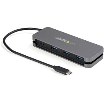 StarTech.com 4 Port USB-C-Hub - 3x USB-A/1x USB-C - 5Gbit/s USB 3.0 Typ-C Hub (3.2/3.1 Gen 1) - Busbetrieben - Tragbarer USB-C auf USB-A Adapter Hub - 28,5cm Kabel integirertes Host-Kabel (HB30CM3A1CB) - Hub - 3 x USB 3.2 Gen 1 + 1 x USB-C 3.2 Gen 1 - Des 