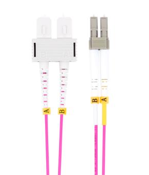 ProXtend FO-LCSCOM4D-015 Glasfaserkabel 15 m LC/UPC SC/UPC LSZH OM4 Violett (FO-LCSCOM4D-015) 