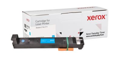 TON Xerox Everyday Toner Cyan cartridge equivalent to OKI 44318607 for use in: Okidata C710, 711 