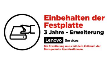 Lenovo Keep Your Drive Service - Serviceerweiterung - 3 Jahre - fr ThinkPad S1 Yoga 20C0, 20CD, X1 Carbon 20A7, 20A8 (5WS0F15922) 