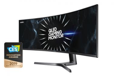 124cm/49'' (5120x1440) Samsung C49RG90SSR Curved 32:9 4ms HDMI DisplayPort VESA Dual Quad HD Grey 