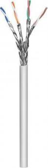 INTELLINET Verlegekabel Cat6a, S/FTP 305 m Kabeltrommel, LS0H, CPR-Dca-klassifiziert, AWG 23, Massivdraht, grau (705035) 