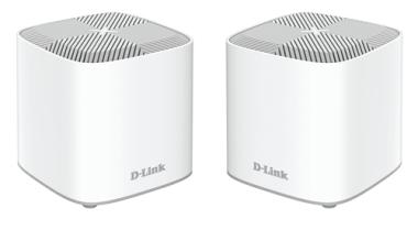 D-Link Covr Whole Home COVR-X1862 - WLAN-System (2 Router) - bis zu 420 qm - Netz - GigE - 802.11a/b/g/n/ac/ax - Dual-Band 