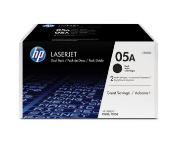 HP 05A LaserJet Toner schwarz Standardkapazitt 2 x 2.300 Seiten 2er-Pack 