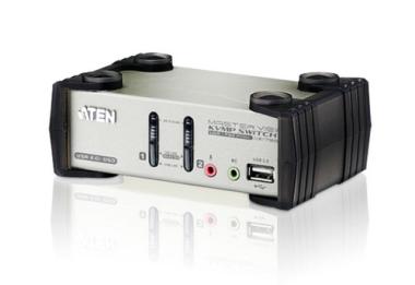 ATEN CS1732B - KVM-/Audio-/USB-Switch - USB - 2 x KVM/Audio/USB - 1 lokaler Benutzer - Desktop - Gleichstrom (CS1732B-AT-G) 