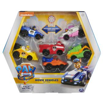 Paw Patrol, True Metal-Geschenkset zum Film mit 6 Sammel-Spielzeugautos, Modellfahrzeug 