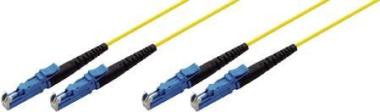 exertis Connect - Patch-Kabel - E2000 Single-Mode (M) bis E2000 Single-Mode (M) - 2 m - Glasfaser - 9/125 Mikrometer - OS2 - Gelb 