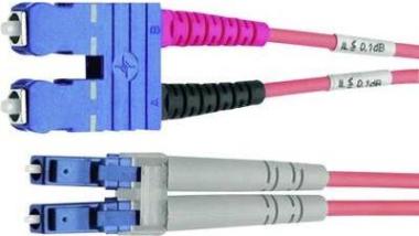 Telegrtner - Patch-Kabel - LC Einzelmodus (M) bis SC Einzelmodus (M) - 5 m - Glasfaser - 9 / 125 Mikron - Blau 