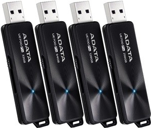 ADATA - USB-Flash-Laufwerk - 128GB - USB 3,1 Gen 1 - Schwarz (AUE700PRO-128G-CBK) 