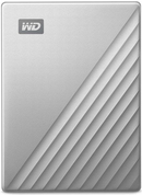 WD My Passport Ultra WDBC3C0010BSL - Festplatte - verschlsselt - 1 TB - extern (tragbar) - USB 3.0 (USB-C Steckverbinder) - 256-Bit-AES - Silber 