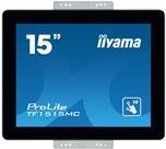 iiyama ProLite TF1515MC-B2 - LED-Monitor - 38.1 cm (15 Zoll) (15 Zoll sichtbar) - offener Rahmen - Touchscreen - 1024 x 768 - TN - 350 cd/m - 800:1 - 8 ms - HDMI, VGA, DisplayPort - Schwarz 