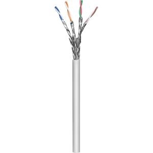 Wentronic Goobay - Bulkkabel - 100,0m - SFTP, PiMF - CAT 6a - verseilt - Grau (96094) 
