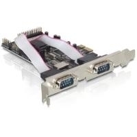 DeLock PCI Express card 4 x serial, 1x parallel - Adapter Parallel/Seriell - PCI Express x1 - RS-232 - 4 Anschlsse + 1 paralleler Port (89177) 