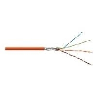 DIGITUS - Bulkkabel - 500,0m - SFTP, PiMF -Cat.7 Rohkabel - Solid, halogenfrei - orange, RAL 2000 (DK-1743-VH-5) 