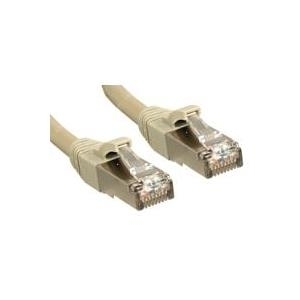 Lindy Premium - Patch-Kabel - RJ-45 (M) - RJ-45 (M) - 90,0m - SSTP-Kabel - CAT 6 - glatt, halogenfrei - Grau (45596) 