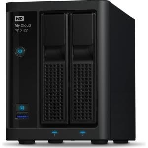 WD My Cloud PR2100 WDBBCL0200JBK - Pro Series - NAS-Server - 2 Schchte - 20TB - HDD 10TB x 2 - RAID 0, 1, JBOD - RAM 4GB - Gigabit Ethernet (WDBBCL0200JBK-EESN) 