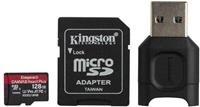 KINGSTON 128GB SDXC React Plus SDR2 + MLP SD Reader (MLPR2/128GB) 