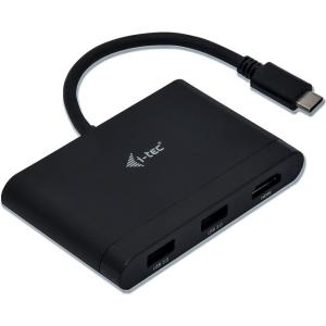 I-TEC USB-C HDMI und USB Adapter mit Power Delivery, 1xHDMI 4K, 2xUSB 3.0 Port, 1xUSB-C Power Delivery/Datenport kompatible mit TB 3 (C31DTPDHDMI) 