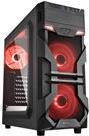 Sharkoon VG7-W - Midi Tower - ATX - ohne Netzteil - Rot - USB/Audio 