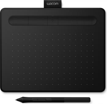 Wacom Intuos Creative Pen Small - Digitalisierer - 15,2 x 9,5 cm - elektromagnetisch - 4 Tasten - kabellos, kabelgebunden - USB, Bluetooth - Schwarz (CTL-4100WLK-S) 