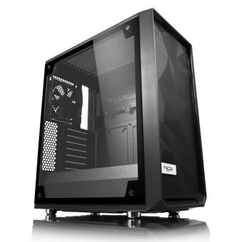 Fractal Design Meshify C Light ATX Gaming Gehuse mit TG Seitenfenster 