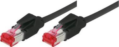 exertis Connect Patchkabel S/FTP, PiMF, CAT.6A EIA/TIA, Class EA, schwarz, 25,0 mPremium Patchkabel, Draka 1000MHzCat.7 Rohkabel, Hirose TM21 Stecker, halogenfrei- hochwertiges Draka-Kabel UC900 SS27Cat.7 Rohkabel, halogenfrei - Twisted Pair, S/FTP geschi 
