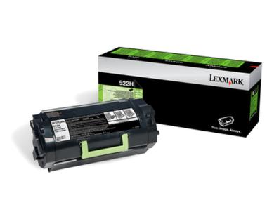 Lexmark Toner 522H - Schwarz - Kapazitt: 25.000 Seiten (52D2H00) 