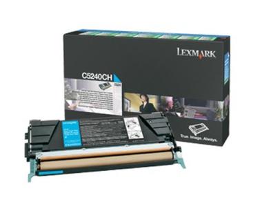 Lexmark Toner C5240CH - Cyan - Kapazitt: 5.000 Seiten (C5240CH) 