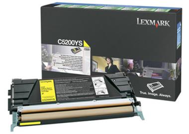 Lexmark - Tonerpatrone - 1 x Gelb - 1500 Seiten - LRP (00C5200YS) 