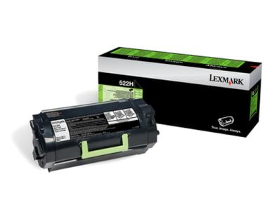 Lexmark Toner 522HE - Schwarz - Kapazitt: 25.000 Seiten (52D2H0E) 