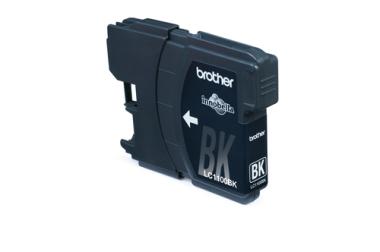 Brother LC1100BKBP2 - 2er-Pack - Schwarz - Original - Blisterverpackung - Tintenpatrone - fr Brother DCP-185, 385, 395, 585, J715, MFC-490, 5490, 5890, 5895, 6890, 790, 795, 990, J615 
