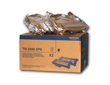 Brother TN3390 - 2er-Pack - Schwarz - Original - Tonerpatrone - fr DCP 8250DN, HL-6180DW, 6180DWT, MFC 8950DW, 8950DWT (TN3390TWIN) 